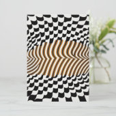 AI optische kunst - visuele comfortzone Kaart (Staand voorkant)