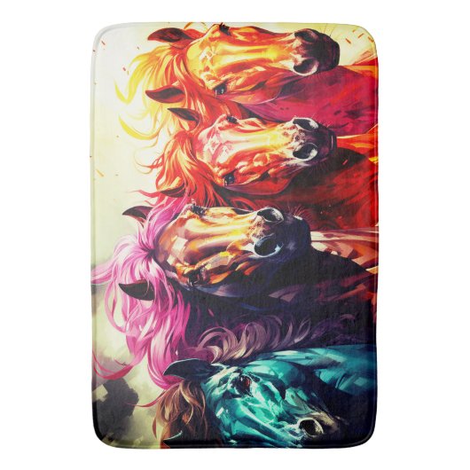 AI Paarden Badmat (Voorkant Verticaal)