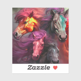 AI Paarden Sticker