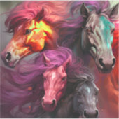 AI Paarden Sticker (Voorkant)