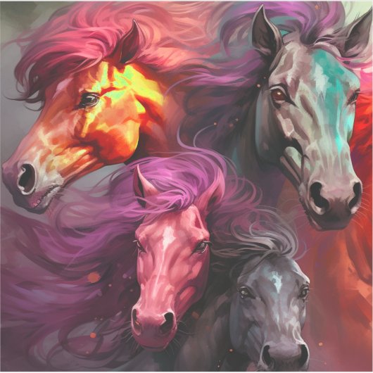 AI Paarden Sticker (Voorkant)