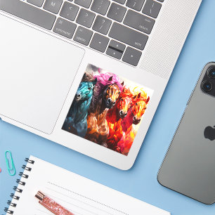 AI Paarden Sticker