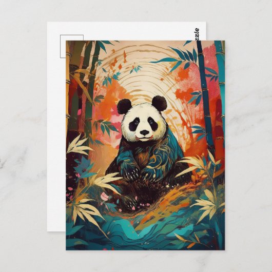 AI Panda Briefkaart (Voorkant / Achterkant)