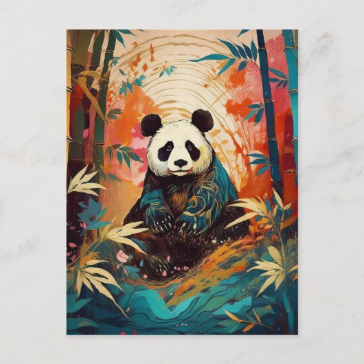 AI Panda Briefkaart (Voorkant)