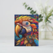 AI Parrot Briefkaart (Staand voorkant)