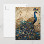 AI Peacock Briefkaart (Voorkant / Achterkant)