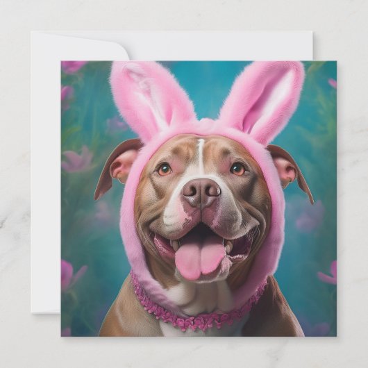 AI Pittbull  Feestdagenkaart (Voorkant)