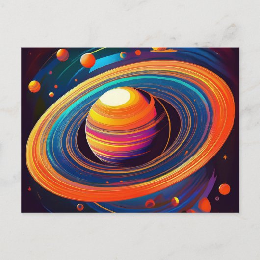 AI-planeet Briefkaart (Voorkant)