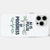 AI-pols van vooruitgang iPhone-hoesje | Tech-evolu Case-Mate iPhone Case (Achterkant (horizontaal))