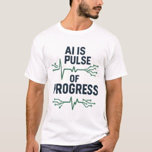 AI Polsslag van Vooruitgang T-shirt Tech Evoluti