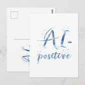 AI-positieve tekstillustratie Briefkaart (Voorkant / Achterkant)