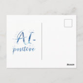 AI-positieve tekstillustratie Briefkaart (Achterkant)