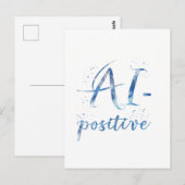 AI-positieve tekstillustratie Briefkaart (Voorkant / Achterkant)