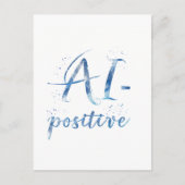 AI-positieve tekstillustratie Briefkaart (Voorkant)