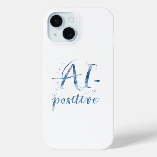 AI-positieve tekstillustratie Case-Mate iPhone Case (Achterkant)