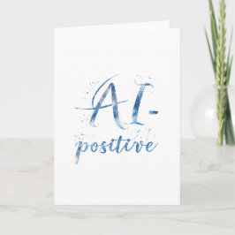 AI-positieve tekstillustratie Kaart