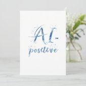 AI-positieve tekstillustratie Kaart (Staand voorkant)