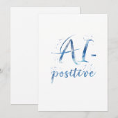 AI-positieve tekstillustratie Kaart (Voorkant / Achterkant)