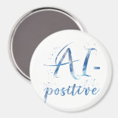 AI-positieve tekstillustratie Magneet (Voorkant / Achterkant)