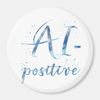 AI-positieve tekstillustratie Magneet