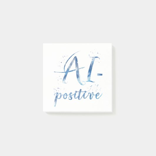 AI-positieve tekstillustratie Post-it® Notes (Voorkant)