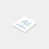 AI-positieve tekstillustratie Post-it® Notes (Schuin)