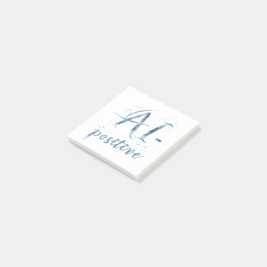 AI-positieve tekstillustratie Post-it® Notes (Schuin)
