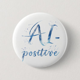 AI-positieve tekstillustratie Ronde Button 5,7 Cm