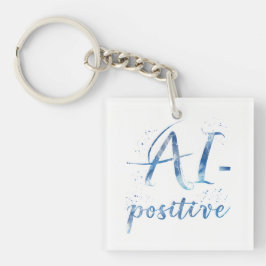 AI-positieve tekstillustratie Sleutelhanger