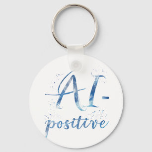 AI-positieve tekstillustratie Sleutelhanger