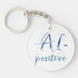 AI-positieve tekstillustratie Sleutelhanger