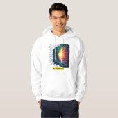 AI Powered - futuristisch technisch ontwerp Hoodie (Voorkant volledig)