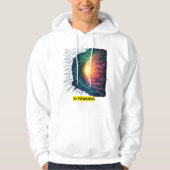 AI Powered - futuristisch technisch ontwerp Hoodie (Voorkant)
