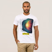 AI Powered - futuristisch technisch ontwerp T-shirt (Voorkant volledig)