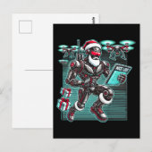 AI Powered Santa Robot met drones en kerst L Briefkaart (Voorkant / Achterkant)