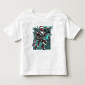 AI Powered Santa Robot met drones en kerst L Kinder Shirts (Voorkant)