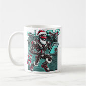 AI Powered Santa Robot met drones en kerst L Koffiemok (Links)