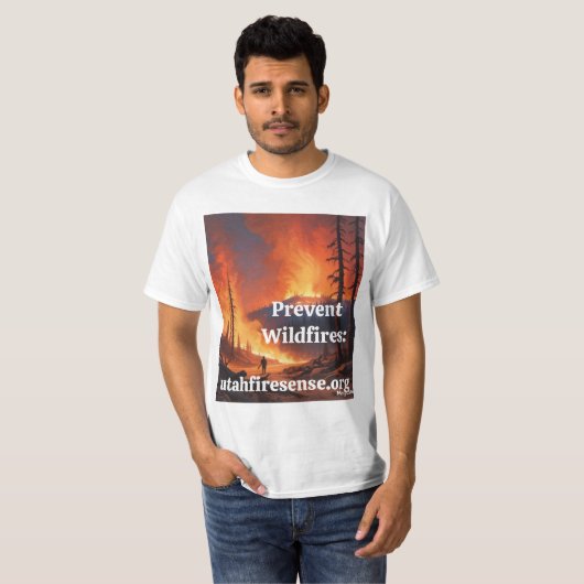 AI Prevent Wildfires T-shirt (Voorkant volledig)