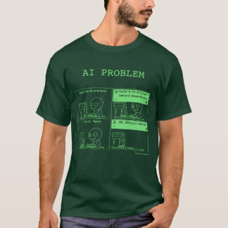 AI Problem v.2.1 Green Monochrome T-shirt