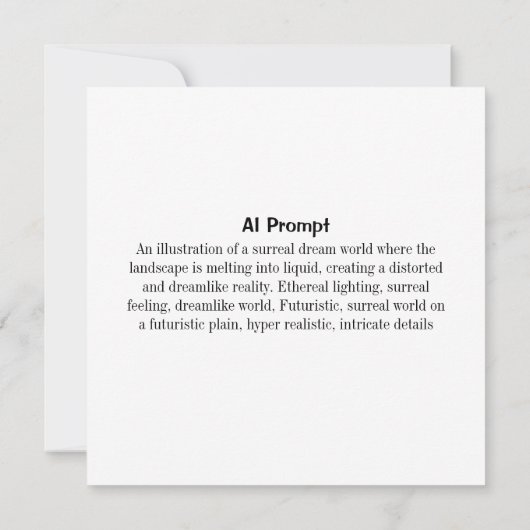 AI-prompt en illustraties | etherische surrealisti (Achterkant)
