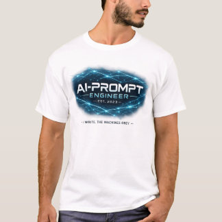 AI-Prompt Engineer Geschat 2023 Grappige Tech Job T-shirt