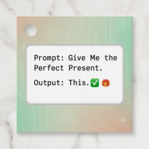 AI-prompt Grappige Kerstcadeautag – “Output: Dit Bedankjes Labels