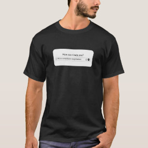 AI-promptvak Schrijf een compliment dat ik misschi T-shirt