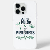 AI Pulse of Progress iPhone Case | Tech Evolution (Achterkant)