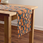 AI Pumpkin Thanksgiving en Halloween Table Runner Korte Tafelloper (Voorbeeld)