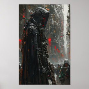 AI Quintessential Warhammer 40k Nadruk 4000 Post Poster