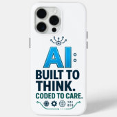 AI Quote Design – gebouwd om gecodeerd te denken Case-Mate iPhone Case (Achterkant)
