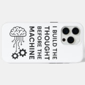AI Quote Design – Gedacht voor de machine Case-Mate iPhone Case (Achterkant (horizontaal))