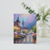 AI Rainy Day Briefkaart (Staand voorkant)