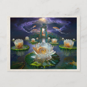 AI Remix Fijne Kunst Waterscape Surrealisme Dreamc Briefkaart
